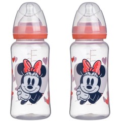 Lot de 2 biberons - DISNEY BABY - MINNIE COLLECTOR - 360 ml - Tétine