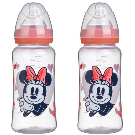 Lot de 2 biberons - DISNEY BABY - MINNIE COLLECTOR - 360 ml - Tétine