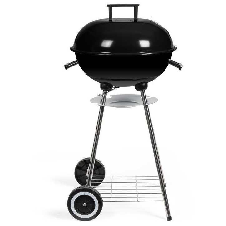 Barbecue a charbon - LIVOO - DOC172N - Surface de cuisson Ø 41 cm - Grille en acier chromé - Cuve et couvercle en acier émail