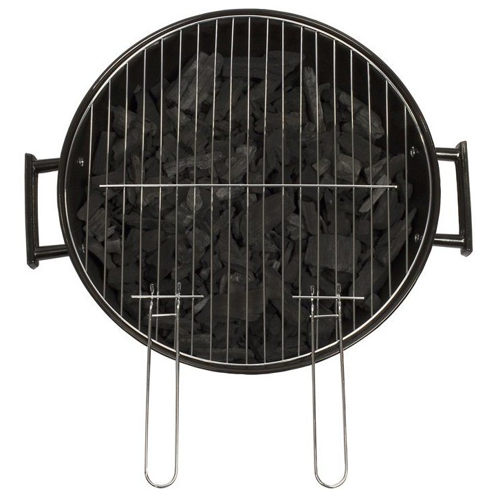 Barbecue a charbon - LIVOO - DOC172N - Surface de cuisson Ø 41 cm - Grille en acier chromé - Cuve et couvercle en acier émail