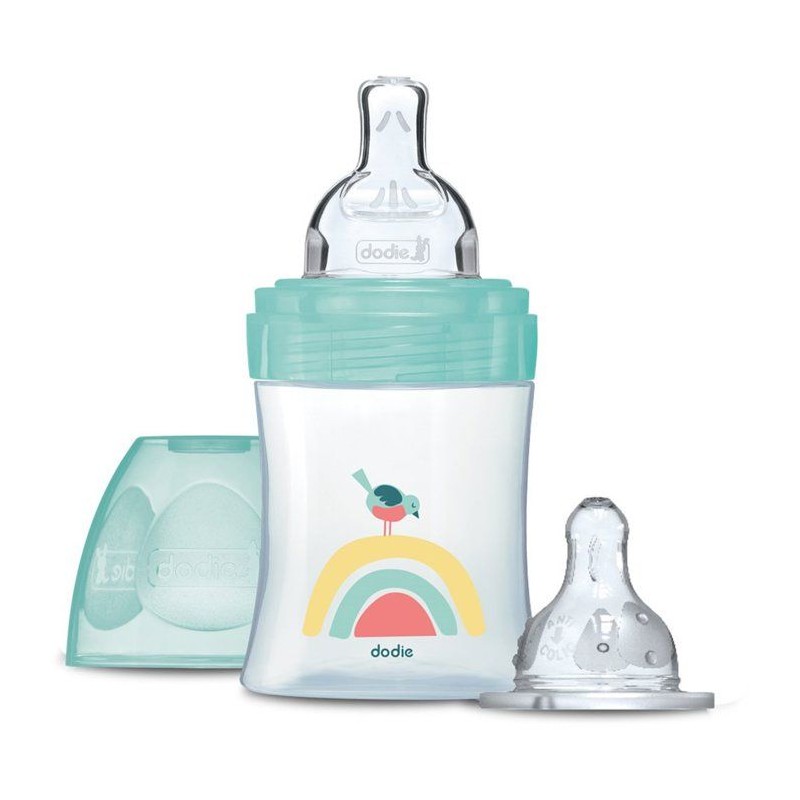 Biberon anti-colique - Kit naissance - DODIE - 150 ml - Tétine plate