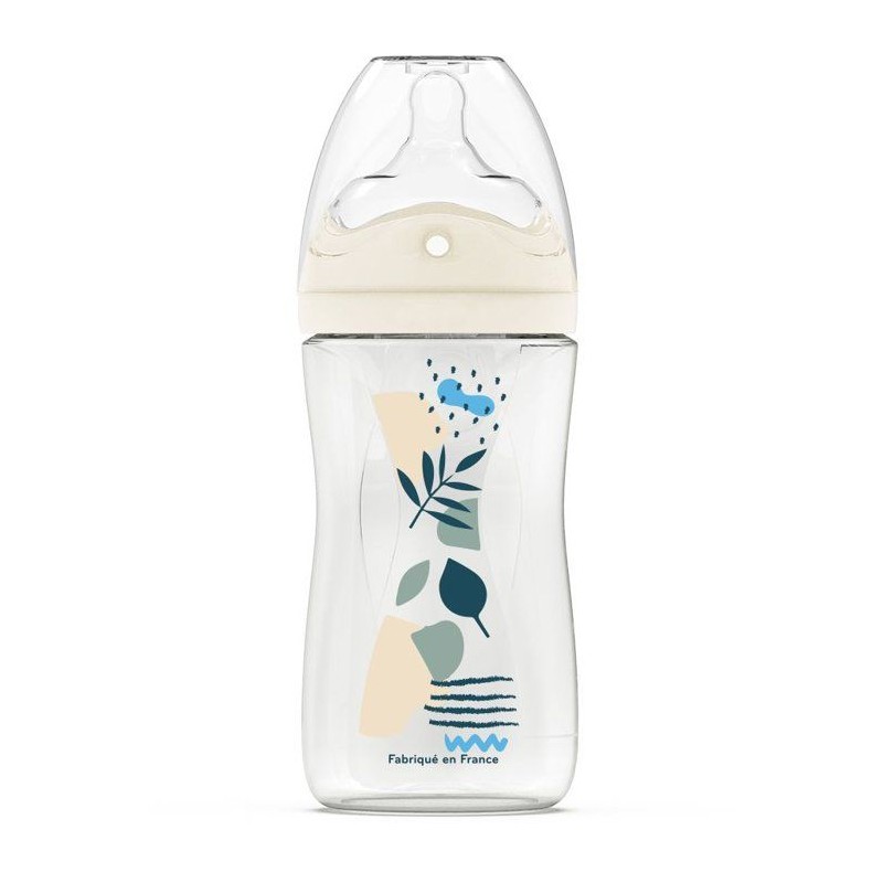 Biberon anti-colique - DODIE - 270 ml - Tétine multi-perforée biomim