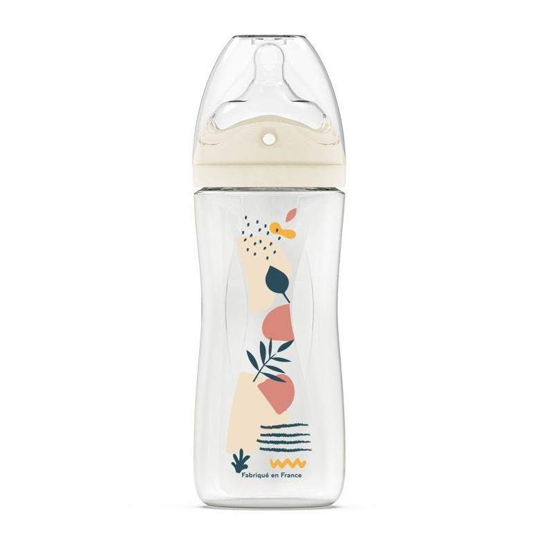 Biberon anti-colique - DODIE - 330 ml - Tétine multi-perforée biomim