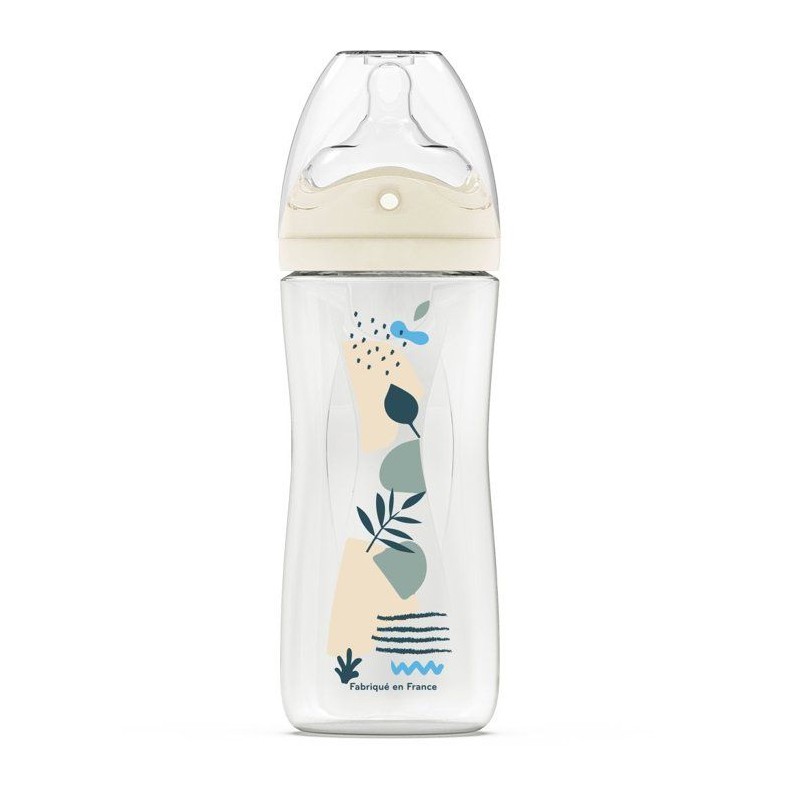 Biberon anti-colique - DODIE - 330 ml - Tétine multi-perforée biomim