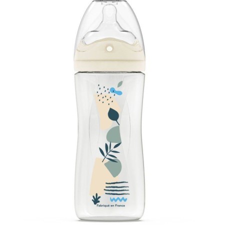 Biberon anti-colique - DODIE - 330 ml - Tétine multi-perforée biomim