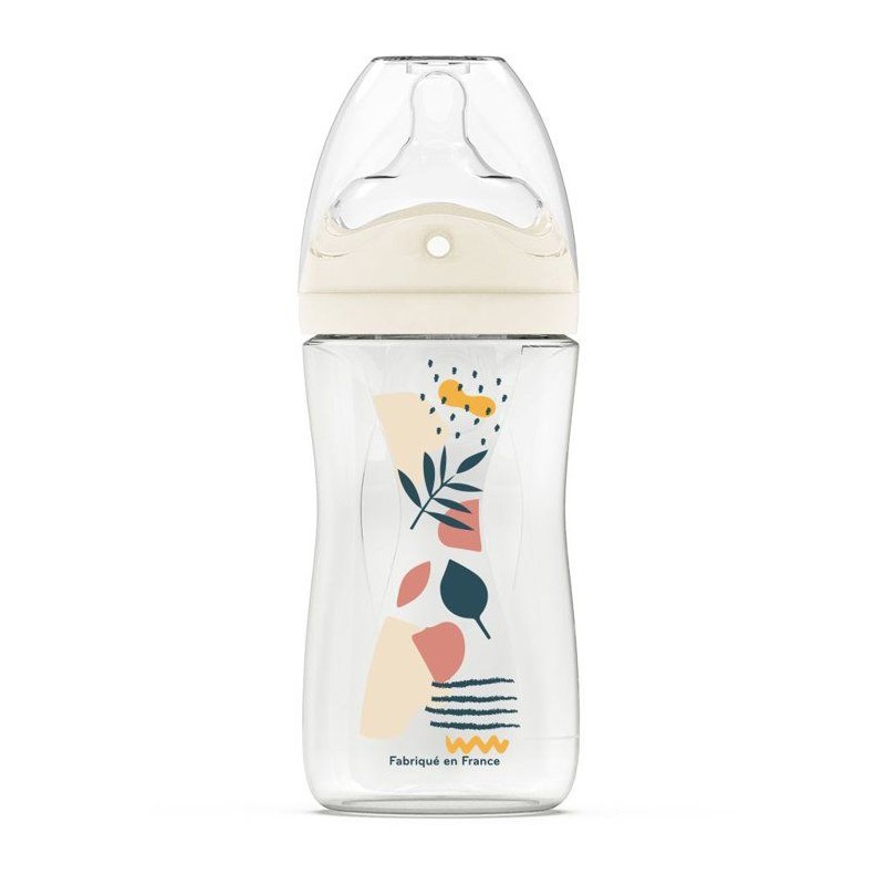 Biberon anti-colique - DODIE - 270 ml - Tétine multi-perforée biomim