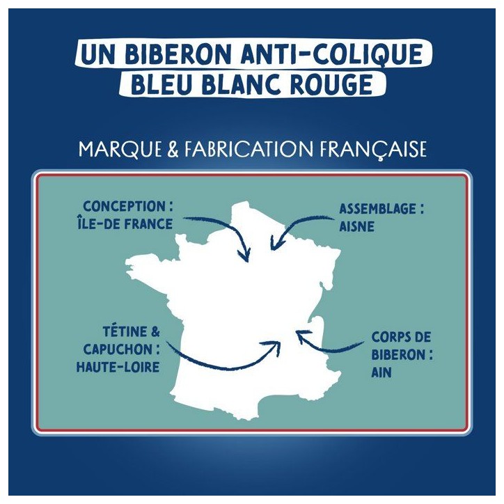 Biberon anti-colique - DODIE - 150 ml - Tétine multi-perforée biomimétisme - +0 mois - Débit 1 - Rose