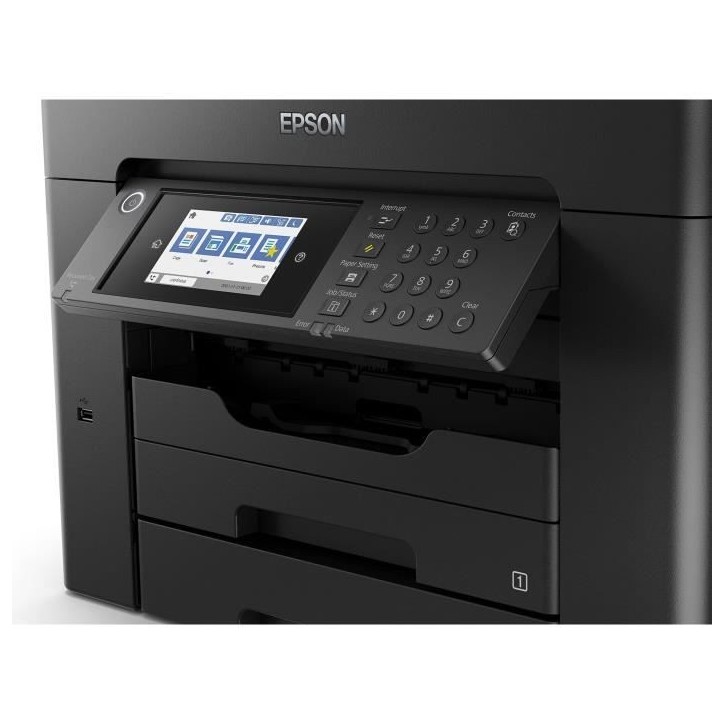 Imprimante jet d'encre EPSON WF-7840DTWF - Impression recto-verso automatique - Legal (216 x 356 mm) - Sans fil