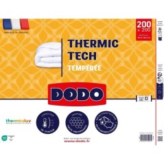 Couette Tempérée 250 g/m² - DODO - THERMIC TECH - 200 x 200 cm - Blanc