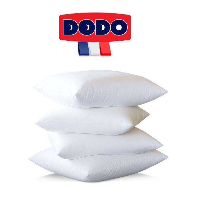 DODO - Lot de 4 oreillers moelleux - 60 x 60 cm - 100% Polyester VOLUP