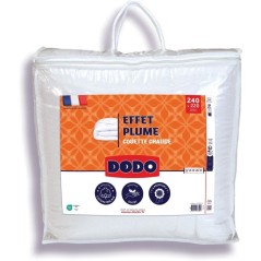 DODO - Couette chaude - Effet Plume - 220 x 240 cm - 400 g/m² - 2 per