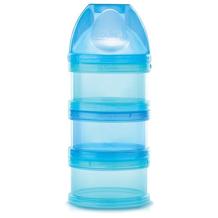 Boîte doseuse 3 compartiments - DODIE - Séparable - Transparent - Bleu Lagoon Boîte doseuse 3 compartiments - DODIE - Séparable - Transparent - Bleu Lagoon