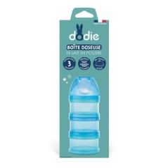 Boîte doseuse 3 compartiments - DODIE - Séparable - Transparent - Bl
