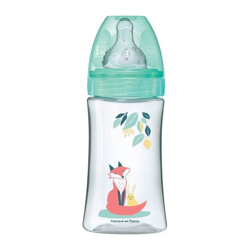 Biberon anti-colique - DODIE - 270 ml - Tétine ronde - 0-6 mois - 3 v