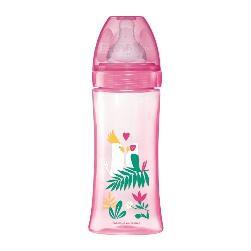 Biberon anti-colique - DODIE - 330 ml - Tétine ronde - +6 mois - 3 vi