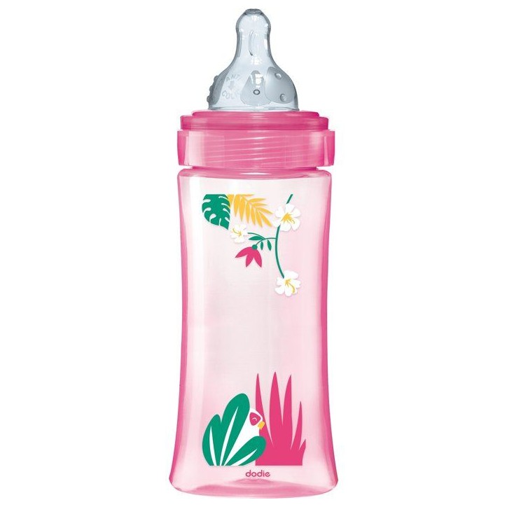 Biberon anti-colique - DODIE - 330 ml - Tétine ronde - +6 mois - 3 vitesses - Débit 3 - Rose Biberon anti-colique - DODIE - 330 ml - Tétine ronde - +6 mois - 3 vitesses - Débit 3 - Rose