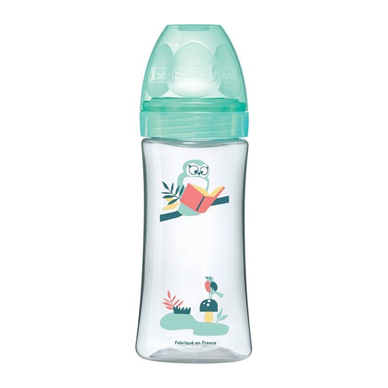 Biberon anti-colique - DODIE - 330 ml - Tétine ronde - +6 mois - 3 vi