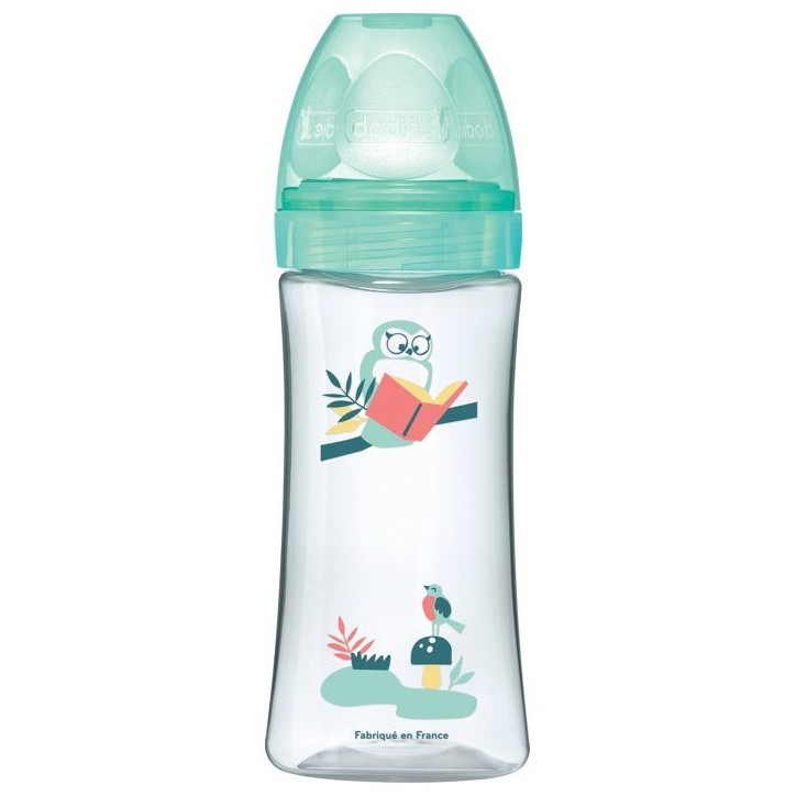 Biberon anti-colique - DODIE - 330 ml - Tétine ronde - +6 mois - 3 vitesses - Débit 3 - Vert Biberon anti-colique - DODIE - 330 ml - Tétine ronde - +6 mois - 3 vitesses - Débit 3 - Vert