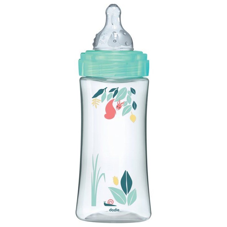 Biberon anti-colique - DODIE - 330 ml - Tétine ronde - +6 mois - 3 vitesses - Débit 3 - Vert Biberon anti-colique - DODIE - 330 ml - Tétine ronde - +6 mois - 3 vitesses - Débit 3 - Vert