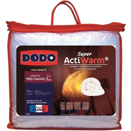 Couette Tres Chaude 450 gr/m² - DODO - SUPER ACTIWARM - 220 x 240 cm