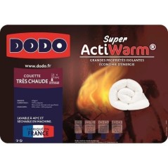 Couette Tres Chaude 450 gr/m² - DODO - SUPER ACTIWARM - 220 x 240 cm