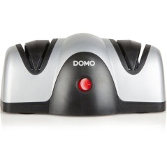 Aiguiseur de couteaux électrique - DOMO - 40 W - Affutage a 2 meules - Gris / Noir