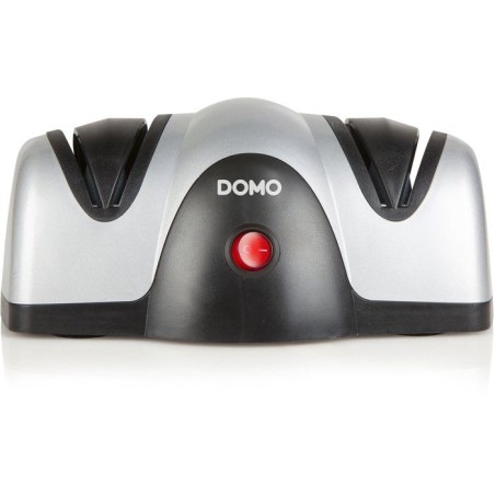 Aiguiseur de couteaux électrique - DOMO - 40 W - Affutage a 2 meules - Gris / Noir