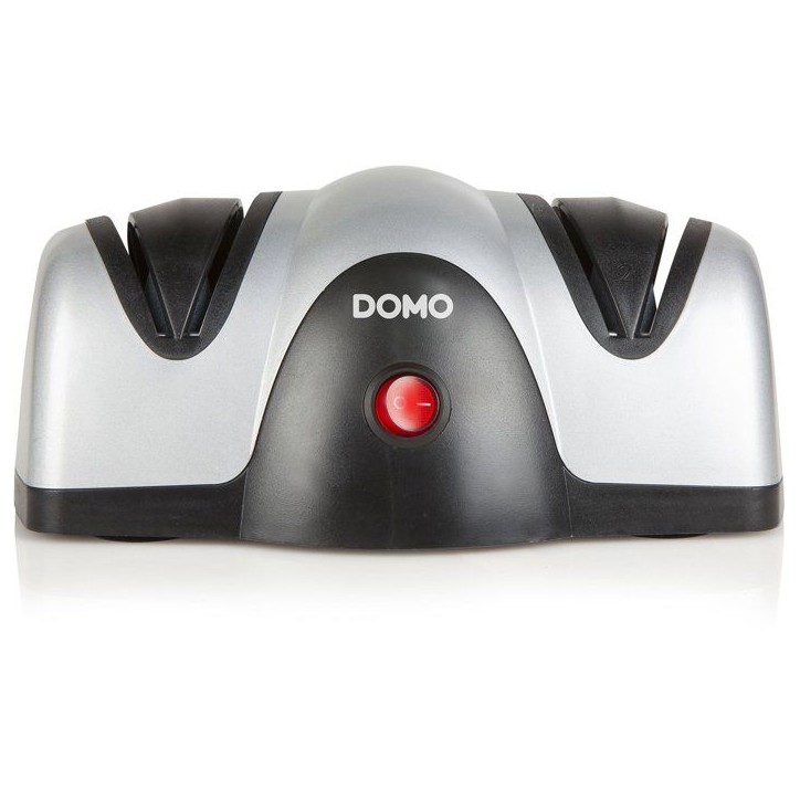 Aiguiseur de couteaux électrique - DOMO - 40 W - Affutage a 2 meules - Gris / Noir