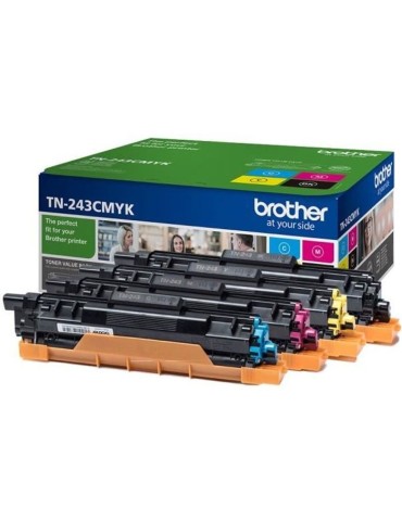 Pack 4 toners Brother TN-243CMYK - Impression jusqu'a 1 000 pages