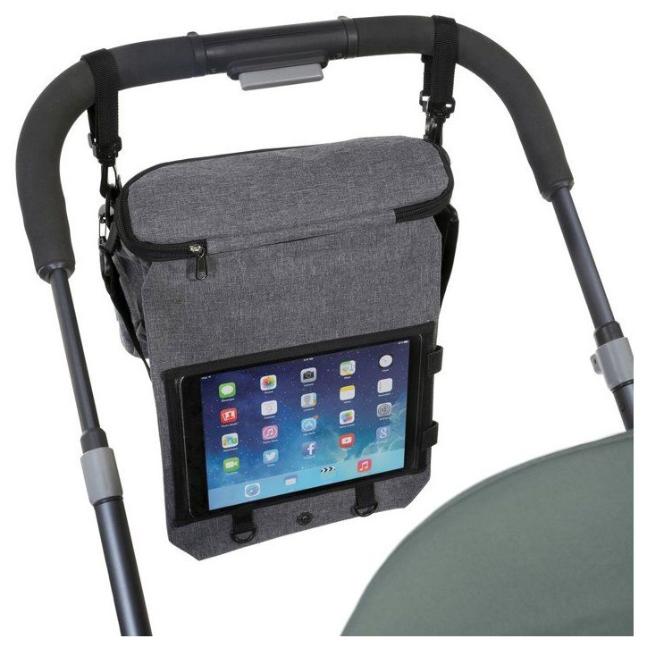 Sac a langer de voyage 3-en-1 - DREAMBABY - Organisateur pour poussette et siege auto, sac a langer avec porte-tablette - Isolé