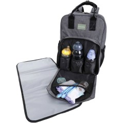 Sac a dos a langer avec matelas a langer - DREAMBABY - Clips pour poussette - Pochette d'essuyage en filet - Sangles réglables