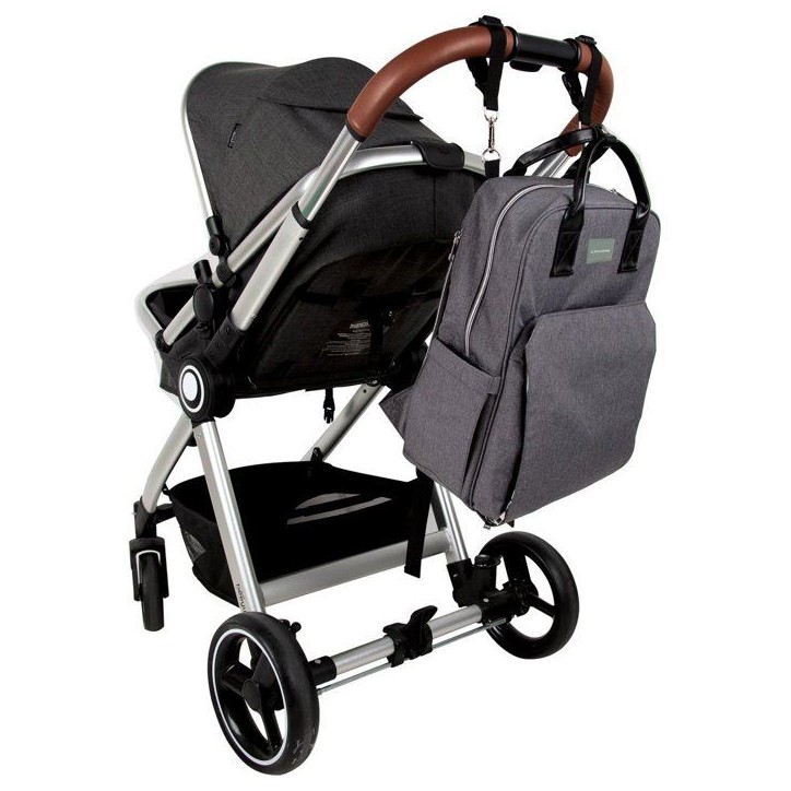 Sac a dos a langer avec matelas a langer - DREAMBABY - Clips pour poussette - Pochette d'essuyage en filet - Sangles réglables