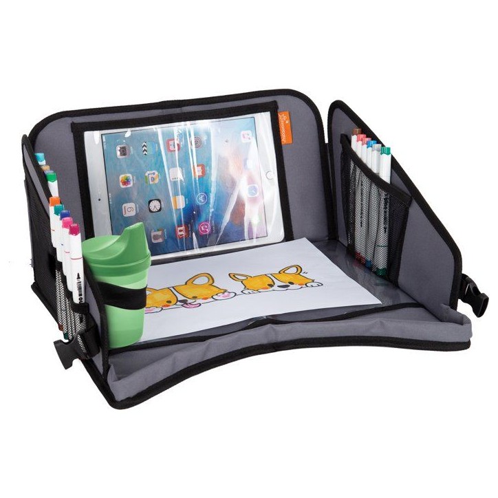 Plateau de voyage pour enfants - DREAMBABY - Plateau de siege de voiture et d'avion avec support de tablette et rangement Plateau de voyage pour enfants - DREAMBABY - Plateau de siege de voiture et d'avion avec support de tablette et rangement