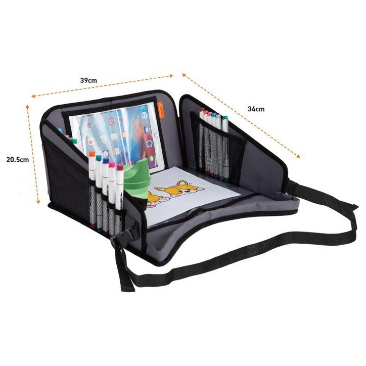 Plateau de voyage pour enfants - DREAMBABY - Plateau de siege de voiture et d'avion avec support de tablette et rangement Plateau de voyage pour enfants - DREAMBABY - Plateau de siege de voiture et d'avion avec support de tablette et rangement