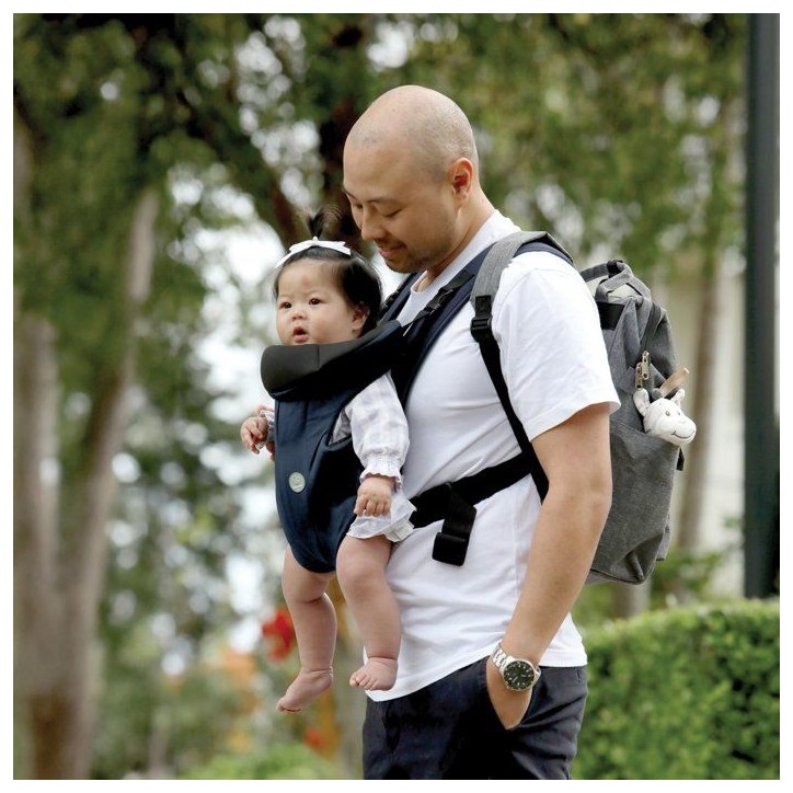 Porte-bébé On-The-Move 3-en-1 - DREAMBABY - Léger, respirant - Face a l'intérieur/extérieur et dos - Marine - 3.5-12kg