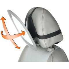 Grand miroir de siege arriere - DREAMBABY - Ajustable EZY-Fit - Vue grand angle pour la sécurité des bébés et des jeunes enf