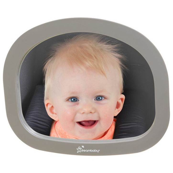 Grand miroir de siege arriere - DREAMBABY - Ajustable EZY-Fit - Vue grand angle pour la sécurité des bébés et des jeunes enf Grand miroir de siege arriere - DREAMBABY - Ajustable EZY-Fit - Vue grand angle pour la sécurité des bébés et des jeunes enf