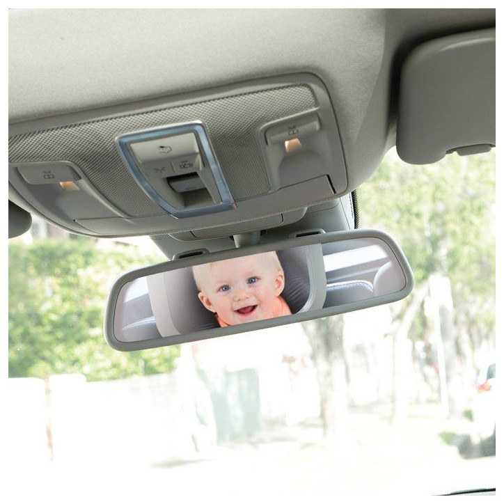 Grand miroir de siege arriere - DREAMBABY - Ajustable EZY-Fit - Vue grand angle pour la sécurité des bébés et des jeunes enf Grand miroir de siege arriere - DREAMBABY - Ajustable EZY-Fit - Vue grand angle pour la sécurité des bébés et des jeunes enf