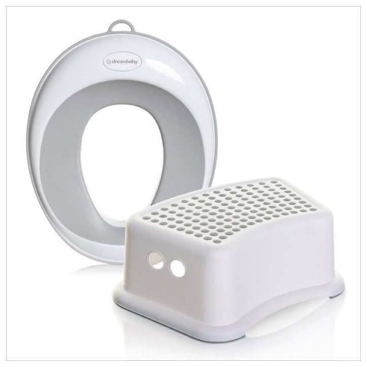 Siege et tabouret d'apprentissage de la propreté - DREAMBABY - Base antidérapante - Toucher doux - Design confortable Siege et tabouret d'apprentissage de la propreté - DREAMBABY - Base antidérapante - Toucher doux - Design confortable
