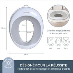 Siege et tabouret d'apprentissage de la propreté - DREAMBABY - Base antidérapante - Toucher doux - Design confortable