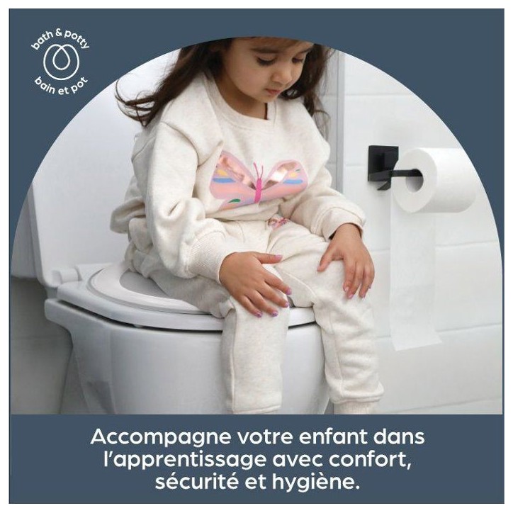 Siege et tabouret d'apprentissage de la propreté - DREAMBABY - Base antidérapante - Toucher doux - Design confortable Siege et tabouret d'apprentissage de la propreté - DREAMBABY - Base antidérapante - Toucher doux - Design confortable