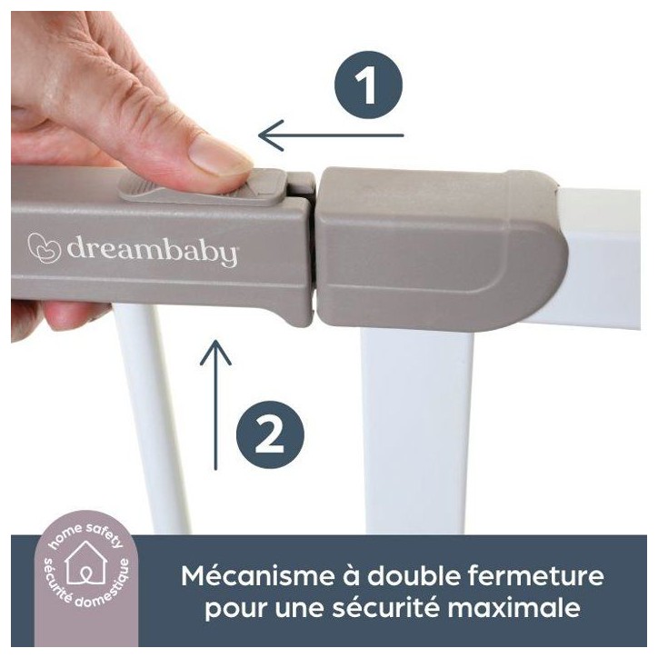 Barriere de sécurité - DREAMBABY - Ava - Montée sur pression - Pour 75-108 cm, 76 cm de hauteur Barriere de sécurité - DREAMBABY - Ava - Montée sur pression - Pour 75-108 cm, 76 cm de hauteur
