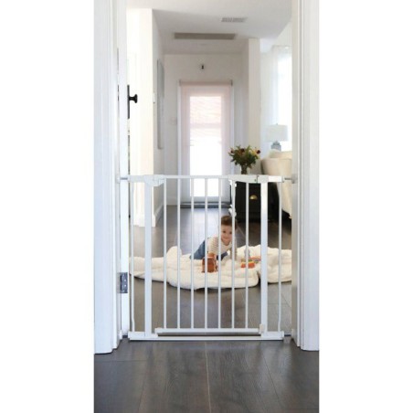 Barriere de sécurité - DREAMBABY - Advance Auto-Close - A base basse - Convient a 75-81cm, 76cm de hauteur - Blanc