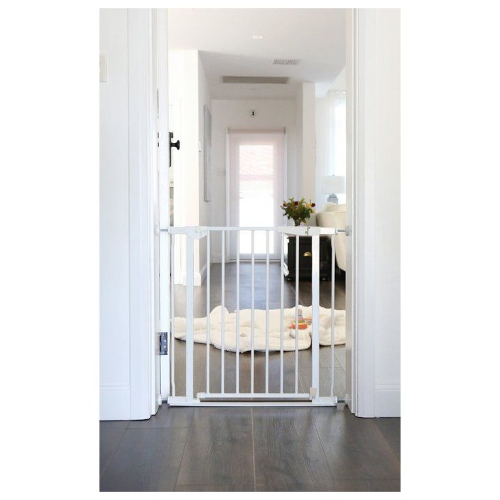 Barriere de sécurité - DREAMBABY - Advance Auto-Close - A base basse - Convient a 75-81cm, 76cm de hauteur - Blanc