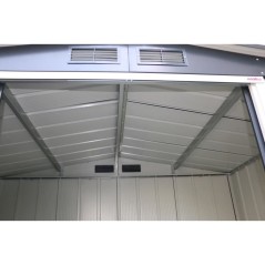 Abri de jardin en métal 4,77 m2 - DURAMAX - Kit d'ancrage inclus - Gr