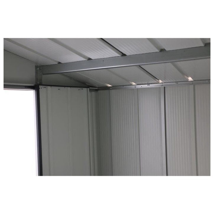 Abri de jardin en métal 4,77 m2 - DURAMAX - Kit d'ancrage inclus - Gris anthracite