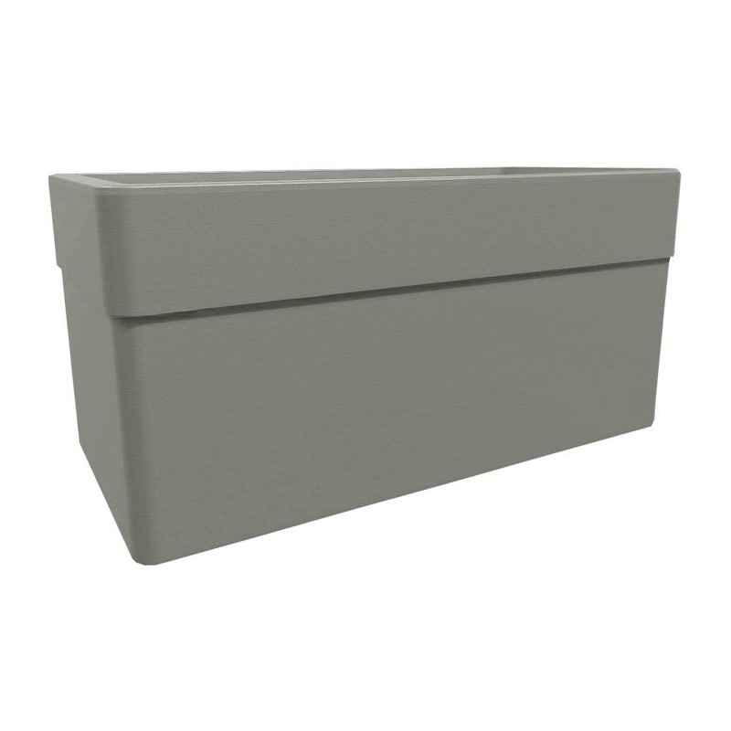 Jardiniere 80 cm - EDA - CAREL - 63 L - Avec roulettes - Extérieur ou