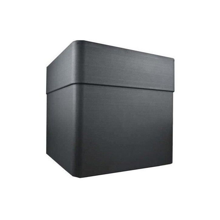 Bac a fleurs Carré 40 cm - EDA - CAREL - 26 L - Avec roulettes - Extérieur ou intérieur - 39 x 39 x H.39 cm - Gris Anthracite