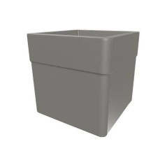 Bac a fleurs Carré 40 cm - EDA - CAREL - 26 L - Avec roulettes - Ext