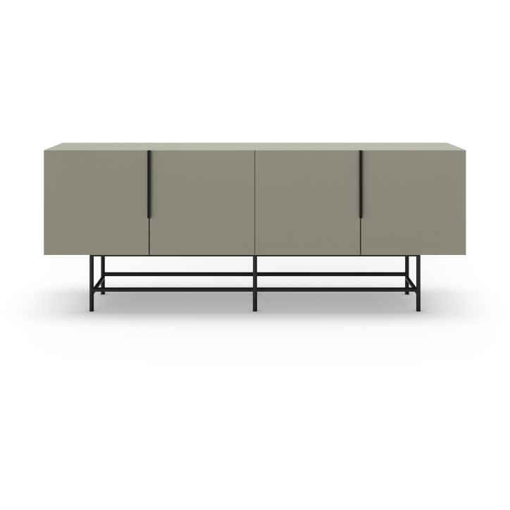 Buffet ELDIA – Vert – 4 portes – 200 x 40 x 77,9 cm Buffet ELDIA – Vert – 4 portes – 200 x 40 x 77,9 cm